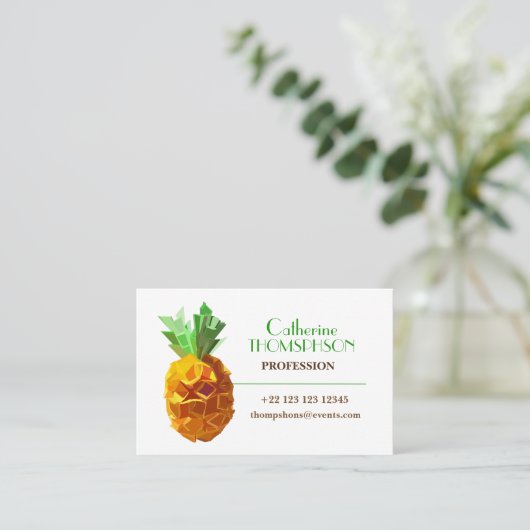 Ananas Visitekaartje (Staand voorkant)