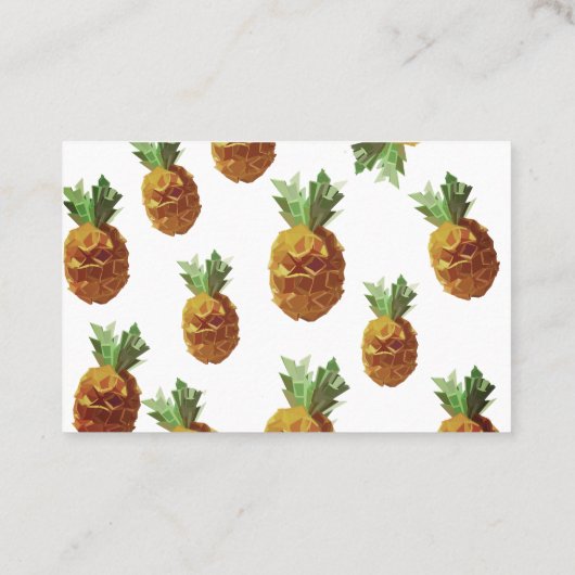 Ananas Visitekaartje (Achterkant)