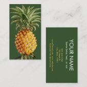 Ananas Visitekaartjes - botanisch (Voorkant / Achterkant)