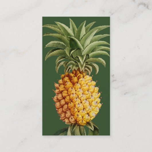 Ananas Visitekaartjes - botanisch (Voorkant)