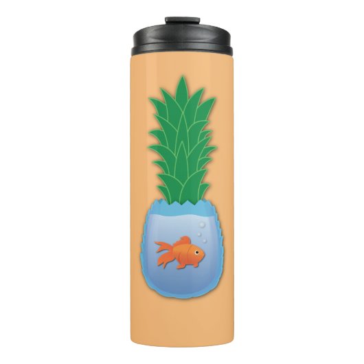ananas visthermale trommel thermosbeker (Voorkant)