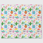 ananas voor kerstcadeautjes cadeaupapier (Vlak)