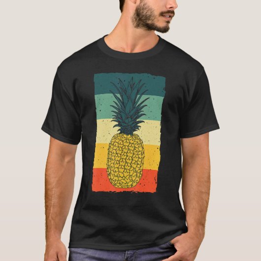 ananas voor mannen Pineapple Hawaiian Summer T-shirt (Voorkant)