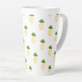 ananas Vruchtenpatroon Latte Mok (Rechterhoek)