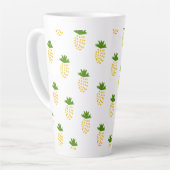 ananas Vruchtenpatroon Latte Mok (Linkerhoek)