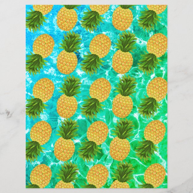 Ananas Water Papier Blad (Voorkant)