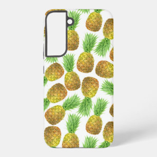 Ananas waterkleurenpatroon samsung galaxy hoesje