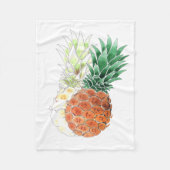 Ananas, waterverf. fleece deken (Voorkant)