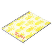 Ananas waterverf geel notitieboek (Linkerzijde)