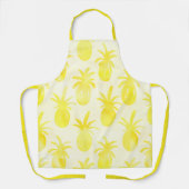 Ananas waterverf geel schort (Voorkant)