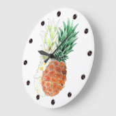 Ananas, waterverf. grote klok (Hoek)