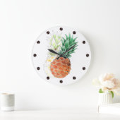 Ananas, waterverf. grote klok (Huis)