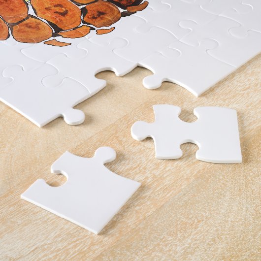 Ananas, waterverf. legpuzzel (Zijkant)