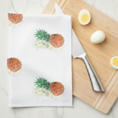 Ananas, waterverf. theedoek (Quarter Fold)