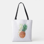 Ananas, waterverf. tote bag (Achterkant)