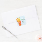 Ananas Waterverf Tropical Luau Party Stickers (Envelop)