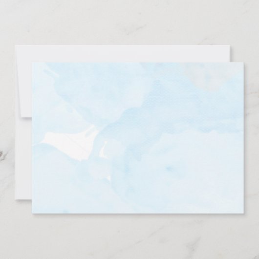 Ananas Waterverf Tropisch Feest Uitnodigingen (Achterkant)