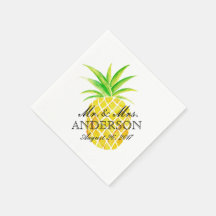 Ananas Waterverf Tropische bruiloft