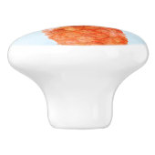 Ananas Waterverf Tropische Zomerfeest Elegant Keramische Knop (Zijkant)