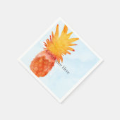 Ananas Waterverf Tropische Zomerfeest Servetten (Hoek)