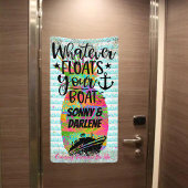 Ananas Welke drijft uw boot Cruise deur Spandoek