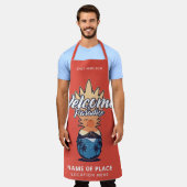 Ananas Welkom aangepaste naam, tekst & kleur Schort (Gedragen)