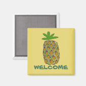 Ananas, Welkom, geef tekst uit Magneet (Voorkant / Achterkant)