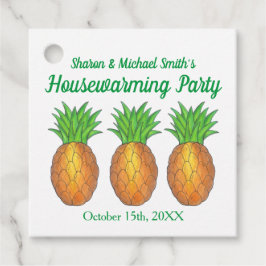 Ananas Welkom Open House Housewarming Party Bedankjes Labels