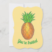 Ananas Welkom Open House Housewarming Party Kaart (Voorkant)