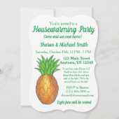 Ananas Welkom Open House Housewarming Party Kaart (Achterkant)