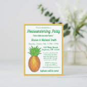 Ananas Welkom Open House Housewarming Party Uitnodiging Briefkaart (Staand voorkant)
