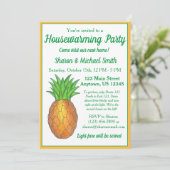 Ananas Welkom Open Huis Housewarming Party In Kaart (Staand voorkant)