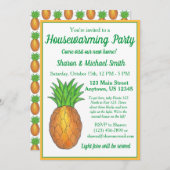 Ananas Welkom Open Huis Housewarming Party In Kaart (Voorkant / Achterkant)