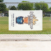 ananas Welkomsttekst en kleurenbanner Spandoek (Insitu)