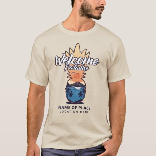ananas Welkomsttekstkleding T-shirt (Voorkant)