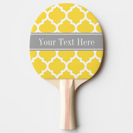 Ananas Whockey Moroccan #5 DK Gray Name Monogram Tafeltennisbatje (Voorkant)