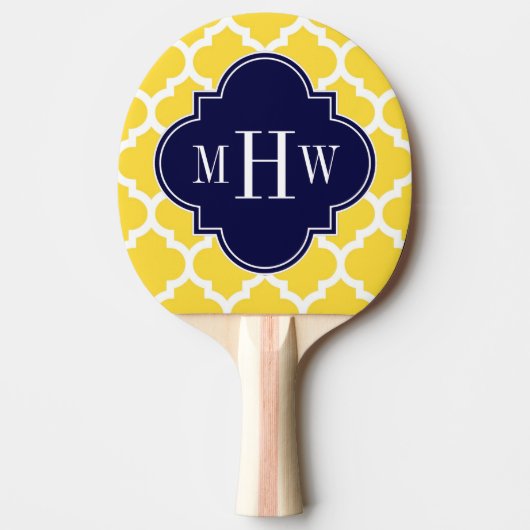 Ananas Whotkus Marokkaanse marinemonogram 3 Initia Tafeltennisbatje (Voorkant)