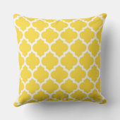 Ananas Wht Moroccan #5 Navy 3 Initiële Monogram Kussen (Achterkant)