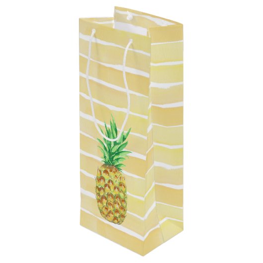 ananas wijn cadeautas (Achterkant Gekanteld)