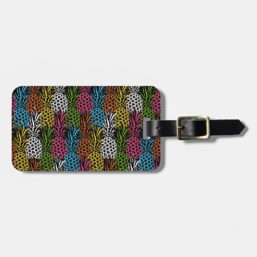 Ananas Wild en Zoet Bagagelabel (Voorkant horizontaal)