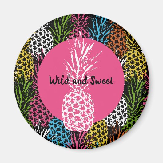 Ananas Wild en Zoet Magneet (Voorkant)