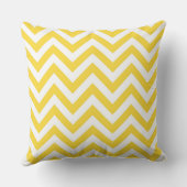 Ananas Wit LG Chevron Navy Blauwe Naam Initialen Kussen (Achterkant)
