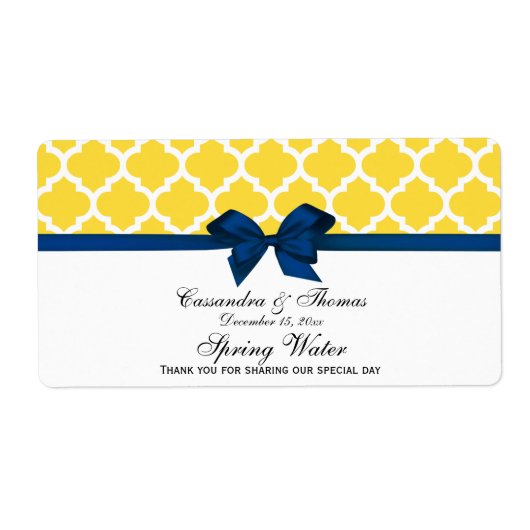 Ananas, Witte Marokkaanse Marine Boog Water Label (Voorkant)