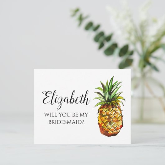 Ananas wordt mijn briefkaart (Staand voorkant)
