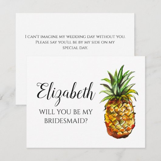 Ananas wordt mijn briefkaart (Voorkant / Achterkant)