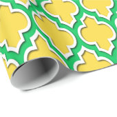 Ananas Yellow Emerald Green Wt XL Moroccan #4DS Cadeaupapier (Rol Hoek)