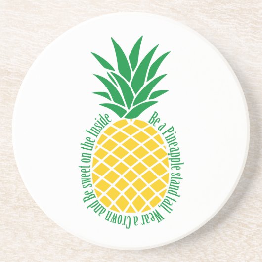 ananas zandsteen onderzetter (Voorkant)