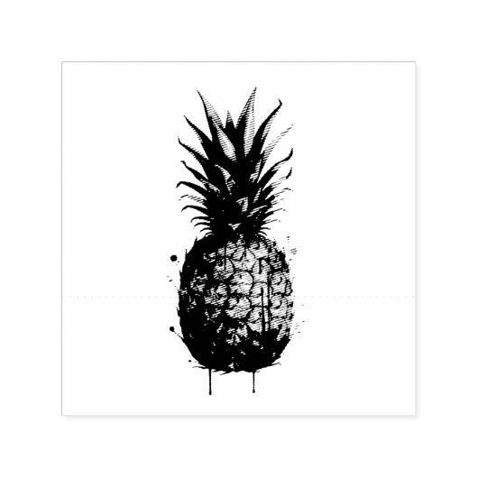 Ananas Zelfinktende Stempel (Design)