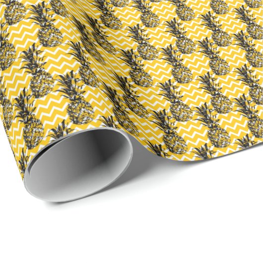 ananas Zigzags Cadeaupapier (Rol Hoek)