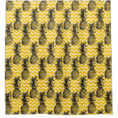 ananas Zigzags Douchegordijn (Voorkant)